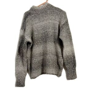 Chaps‎ women’s size medium, striped mock neck pullover sweater